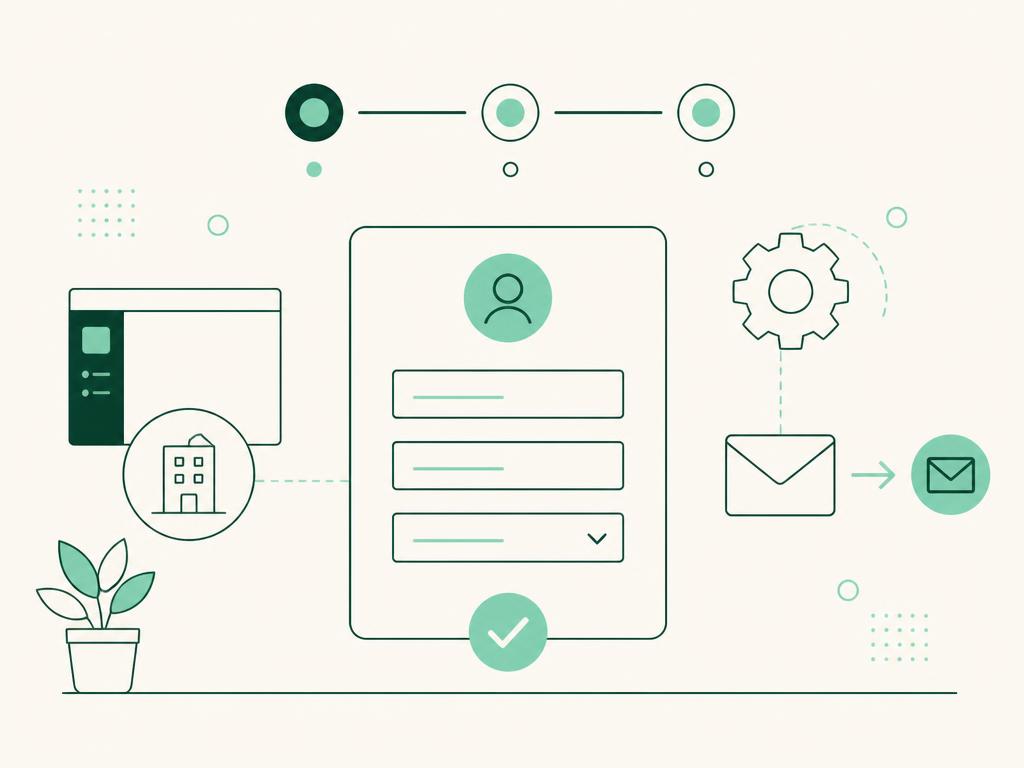 Illustration de la création d'un espace de travail en trois étapes